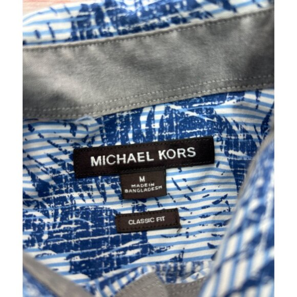Michael Kors Men's Classic Fit Short Sleeve Shirt Medium - Picture 4 of 6